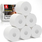 Professional 6 Pack White Athletic Sports Tape - 1 5 Inch    30 Feet Per Roll  