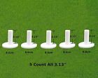 5 Pcs Rubber Golf Tees Holder Tee Range Driving Practice Mat Hitting White Hot
