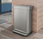 Simplehuman Step Trash Can - Single Compartment Size  45l New Free Shipping