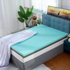 4  Covered Mattress Topper Dual Sided Soft   Firm Memory Foam