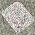 Lot Of 4 Handmade Baby Boys Girls Burp Cloths Hearts Gray Red Cotton Gift New