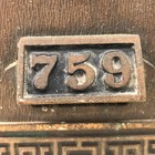 Antique Yale Brass Bronze Post Office Box Wooden Drawer No  759 6 x14 x11