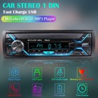 Car Stereo Radio Bluetooth Audio Mp3 Player 1din In-dash Usb Aux Non-cd 60w X4