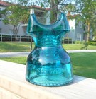 Great Blue Aqua Cd 254 Hemingray Glass Insulator  b 