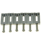6pcs Stainless Steel Electric Guitar Bridge Saddles Fits Strat Tele