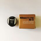 Nikon As-6 Flash Unit Hot Shoe Coupler For Fm  fe In Box   English Instruction
