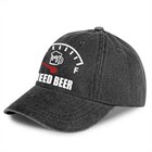 Funny I Need Beer Baseball Cap Retro Washed Beer Lover Gift Adjustable Trucker