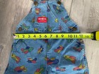 Vintage Oshkosh Bgosh Chunky Pudgy Planes Denim Overalls 4t