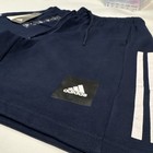 Adidas Essentials 3 Stripes Fleece Shorts Men Navy Blue Workout Running Active