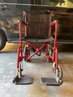Medline Transport Wheelchair - Red  mds808200are 