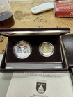 1989 Congress Commemorative  1 Proof Silver clad Dollar Coin Set W  Box   Coa