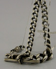 Antique Graduated Sterling Silver Watch Chain 1904 37g