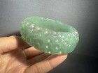 Special Price   56 4mm Natural Green Dongling Jade Sculpture  Cheese Bunny