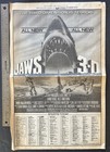 Jaws 3-d Original Newspaper Ad Ny Times Full Page    starts Today      1 More Boston