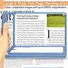 5x Full Page Magnifying Glass For Reading  Lightweight Rectangular