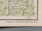 C1920 Vintage Map Rh  tische Bahn Graub  nden Switzerland Railway Travel Reisekart