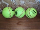 Franklin Sports Softballs 3x Softballs Practice Cork Rubber 12in 6 8oz