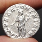 Snake Goddess Denarius 218ad Ancient Roman Empire Silver Coin Elagabalus Ch Vf