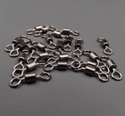 100 50x Rolling Barrel Swivel 220 Lb Fishing Swivels Solid Ring   3 0    