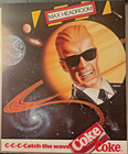 Vintage Max Headroom Coca-cola Poster      Catch The Wave Space Ad Litho
