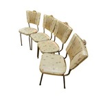 1950s Dinette Chairs     Mid-century Vinyl   Metal Kitchen Dining Set