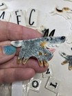     handmade           porcelain Pin mosaic Tile         australian        cattle    dog    