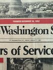 Vintage The Washington Star Newspaper Final Edition August  7 1981  1852-1981 