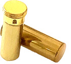       Dental Floss Brass Tube Nos      ultra Rare  Antique Vintage Dark Shadows Nice