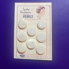 Vintage Mother Of Pearl Buttons On Original Cards Lot Of 3  24  Buttons