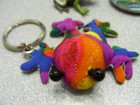 Vintage Frog Lot - 2 Metal Candle Holders  2 Magnets  And 3 Keychains