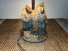 Vintage Cowboy Western Heritage Saddle Tack Table Desk Lamp 12    No Shade 1997