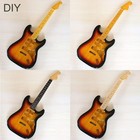 Sunburst Electric Guitar Body Poplar Hsh For Diy Fender Strat Guitar Guitar Body