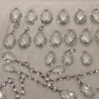 Antique Lot Of 150 Faceted Cut Crystal Chandelier Crystals Assorted Rare Exc