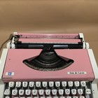 Pink Typewriter Tbm De Luxe Unis Soviet Yugoslavia Cyrillic Russian 1980s Tested