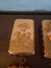 Copper Loaf Molds 1 5 Qt  Lot Of 4 Vintage Mushroom  Corn  Celery  Carrots