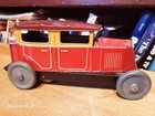 Nice Vintage 1930 s French   Tin Litho  Wind Up Sedan