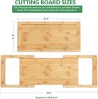 Over The Sink Cutting Board - Expandable Cutting Board   Bamboo Cutting Boards