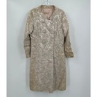 Womens Vintage Sears Roebuck Brocade Dress Coat Set Size M 60s Mod Jackie O Suit