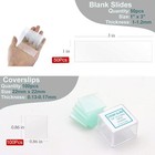 50 Blank Glass Microscope Slides   100 Cover Slips For Experiments And Analysis
