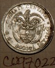 1897 Colombia Silver 20 Centavos Lady Liberty Au Uncirculated   co97022 Nice  