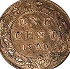 1909 Canadian Large One Cent 1c Bronze Coin Canada King Edward Km  8 Lot C3-22