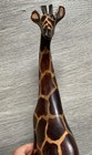 Giraffe Hand Carved Wooden Statue Made In Kenya 13    Tall Safari Safari Decor