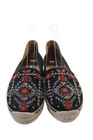 Miu Miu Women s Beaded Sequin Espadrille Flat Shoes Black Size 37