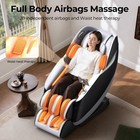 Full Body 4d Zero Gravity Massage Chair Recliner Sl Track ai Voice heat air Bags