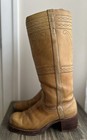 Vintage 1970s Frye Campus 14l    longhorn    Banana Leather Boots 8 B Usa Made