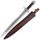 Hand Forged 29 2  Viking Sword 1095 High Carbon Steel Functional Blade W  Sheath