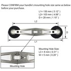 130mm Length Super Power Handle For Abu Garcia Daiwa Baitcasting Reel Eva Knob