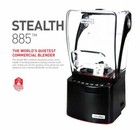 Blendtec Stealth 885 Commercial Blender With 2 Wildside  Jars  on-counter 