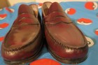 Vintage Gh Bass Weejuns Larson Penny Loafers Mens Size 13 D Burgundy Leather