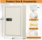 Key Box  Key Cabinet With 40 Hooks For Key Organizer  Security Key Lock Box Wall